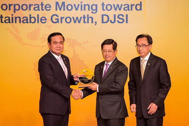 Prime minister grants plaque of honor to PTTEP for becoming a DJSI listed company