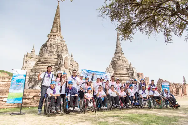 PTTEP give disabled children a chance to explore the Historic City of Ayutthaya, the cultural heritage of Thailand