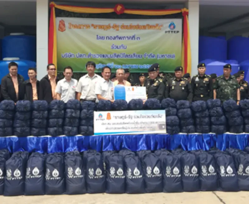 PTTEP supports Royal Thai Army in drought relief campaign in Northern Thailand