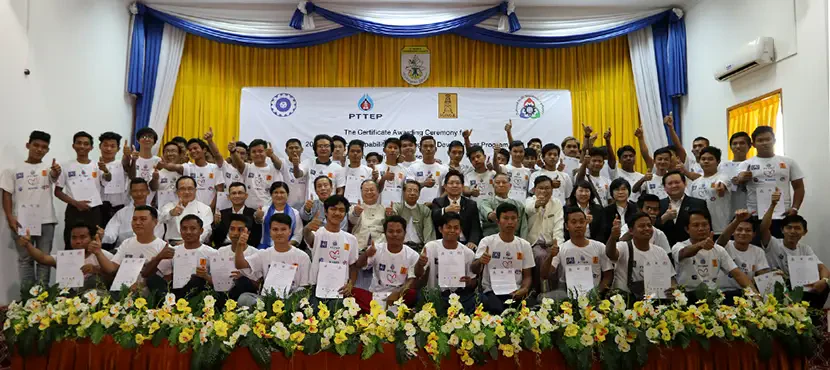 PTTEP Awards Certificates to Successful Graduates in Myanmar