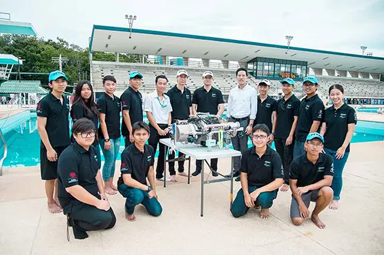 PTTEP supports KU engineering students compete in 2017 International RoboSub Competition