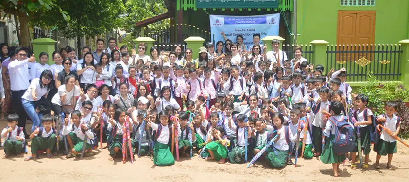 PTTEP Hand-in-Hand Social Contribution Club Organizes Donation activity in Myanamar
