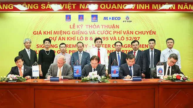 PTTEP signs the Letter of Agreement in the Vietnam Block B & 48/95 and Block 52/97 project