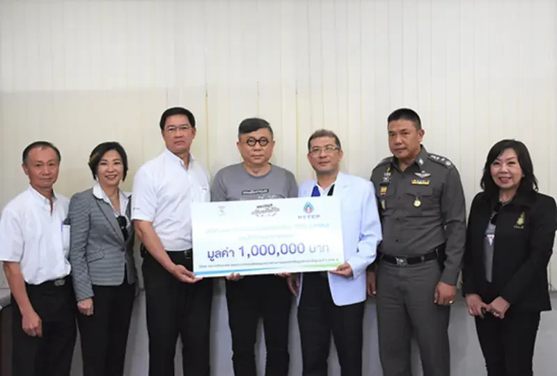PTTEP donated 1,000,000 baht to support medical equipment for Songkhla Hospital
