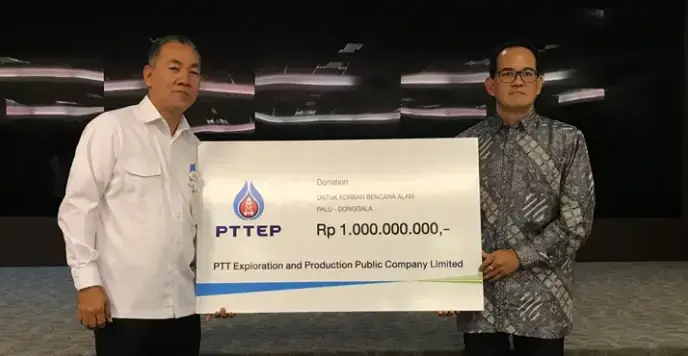 PTTEP makes donation to earthquake and tsunami victims in Indonesia