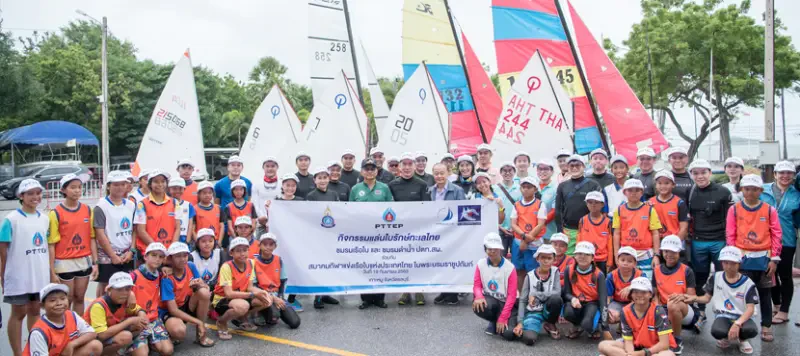 PTTEP and YRAT organize the coastal cleanup activity “Sailing to save the sea”